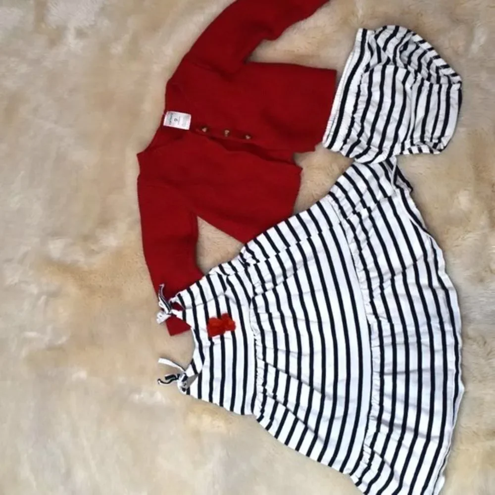 Oshkosh Striped dress Carters Sweater Size 12 Months